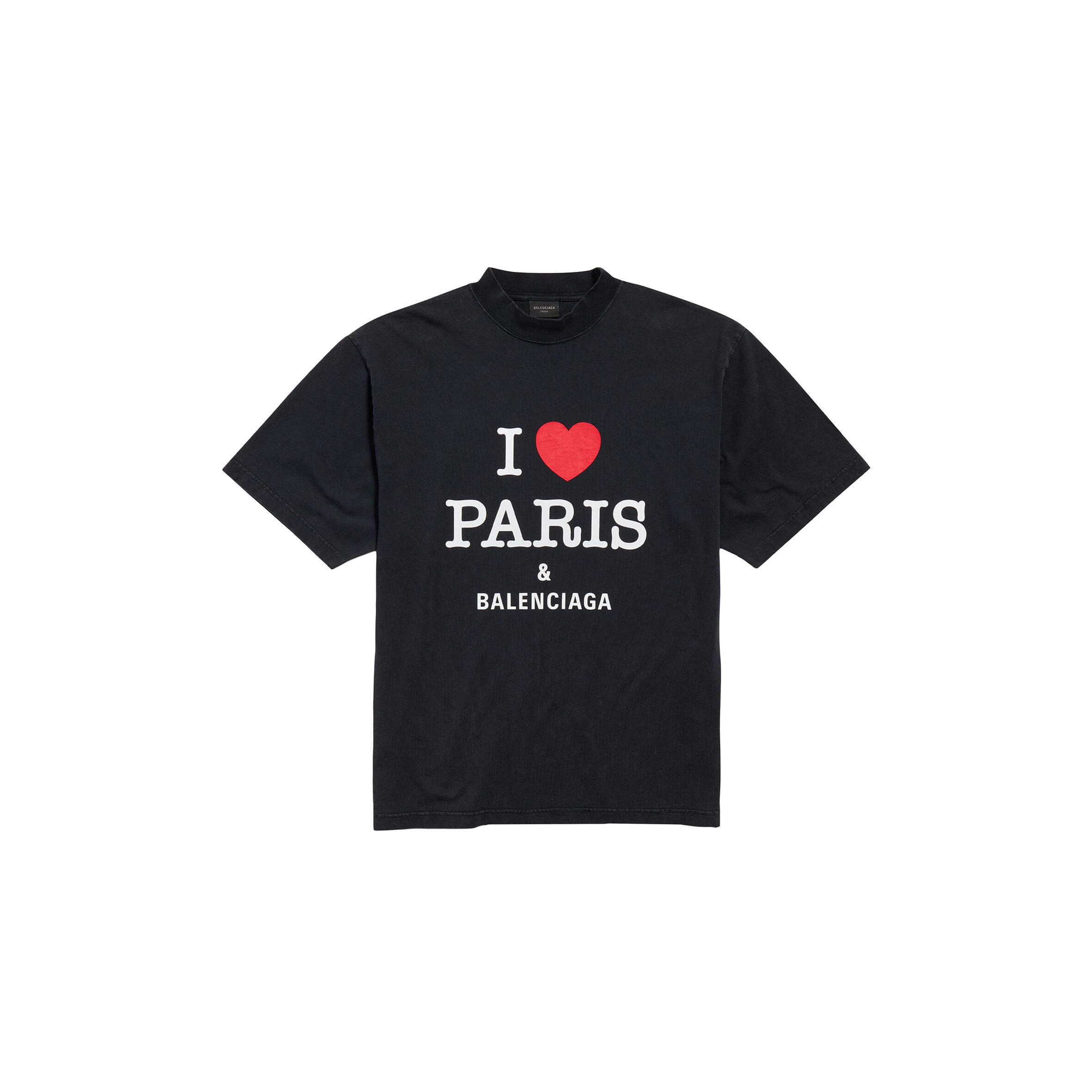 BALENCIAGA PARIS MOON UPSIDE DOWN T-SHIRT OVERSIZED 